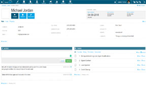 Lead and Contact Management (CRM) screen shot